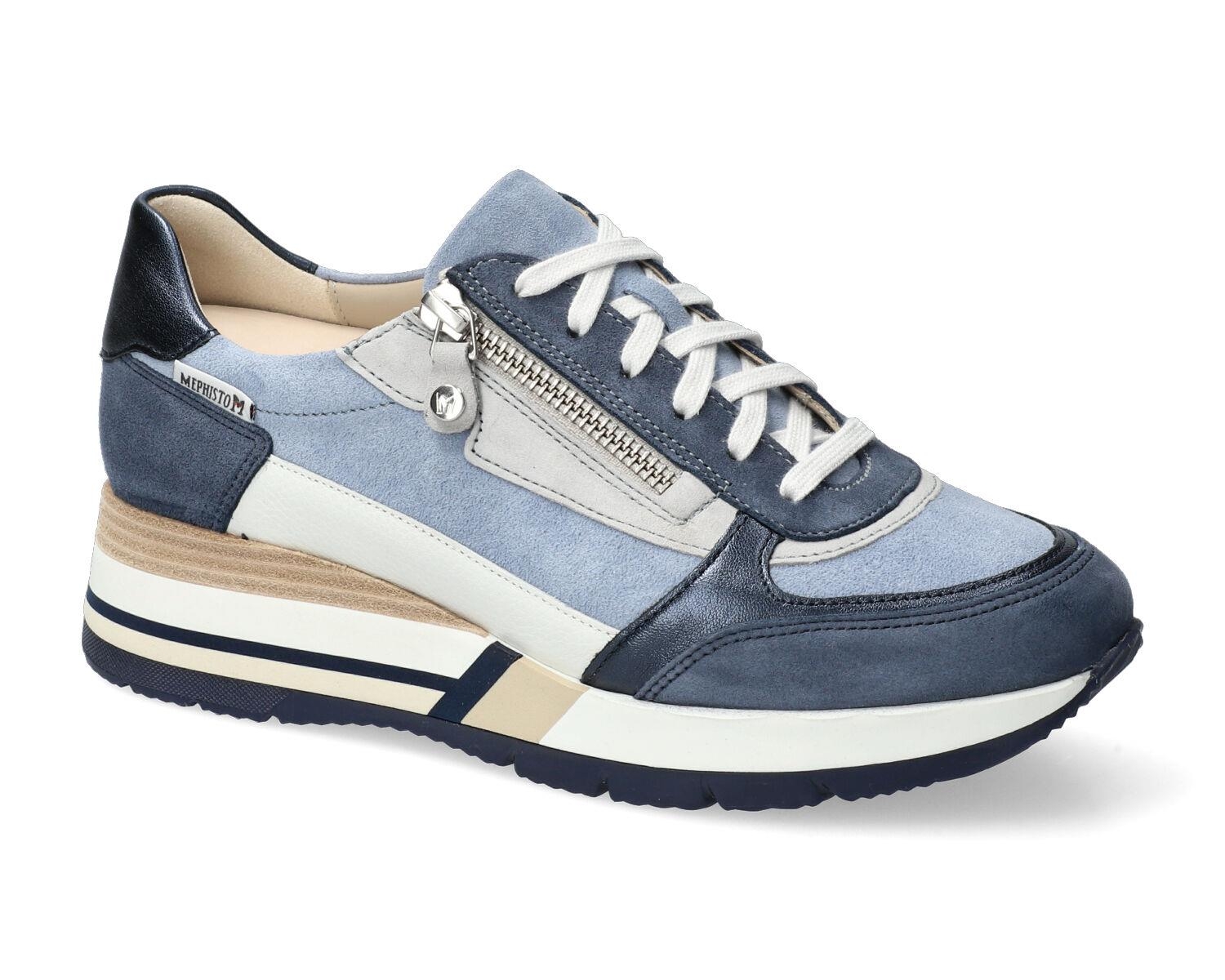 lacets femme modèle Tiziana Bleu jean - Mephisto